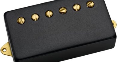 DiMarzio Air Norton Black Cover w Gold
